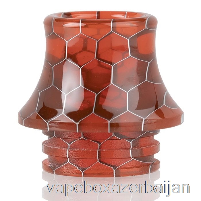 Vape Baku 810 Cone Snake Skin Resin Drip Tip Red